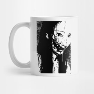 Horror Japanese Woman Yokai for Otaku and Geek Mug